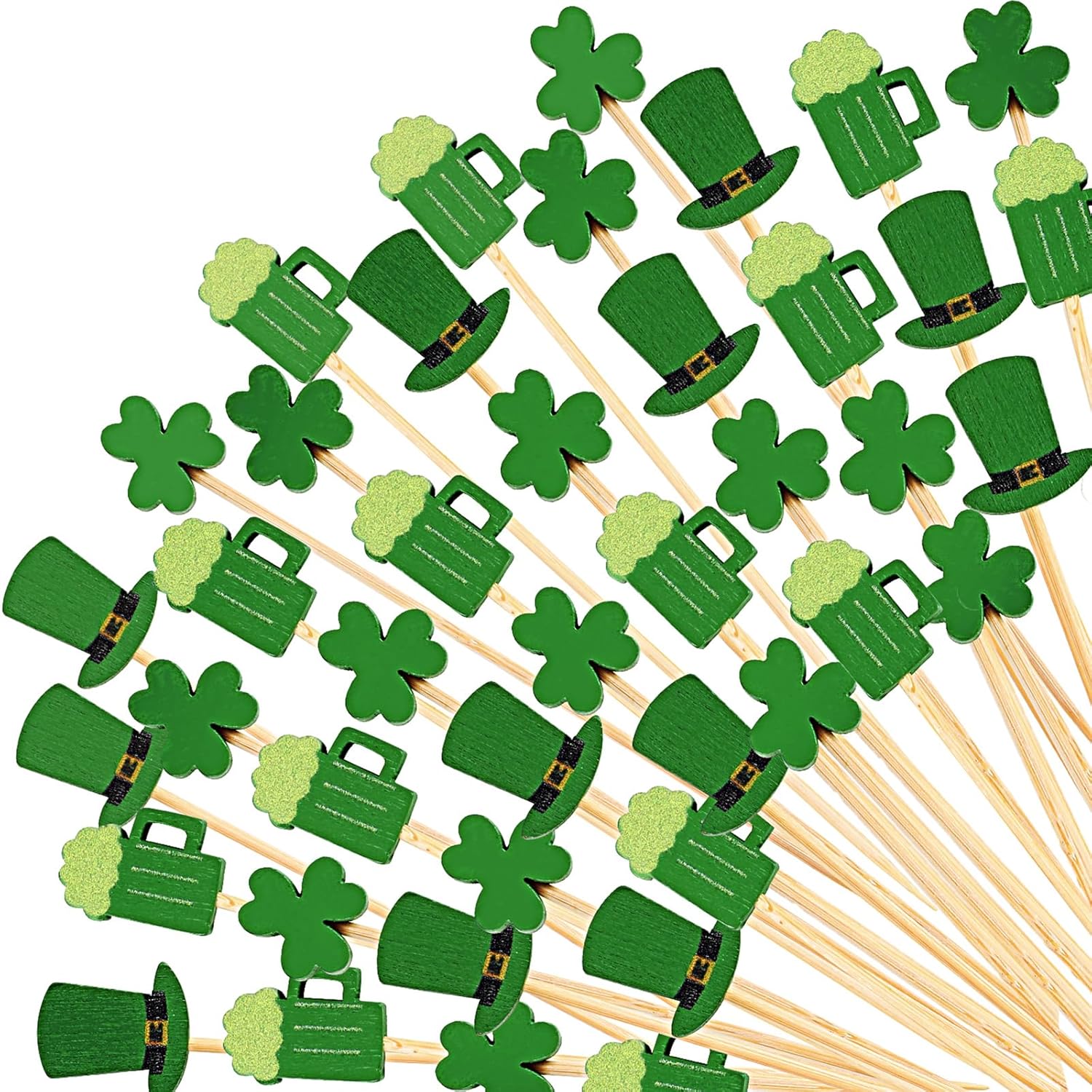 St. Patrick's Day Green Cocktail Picks