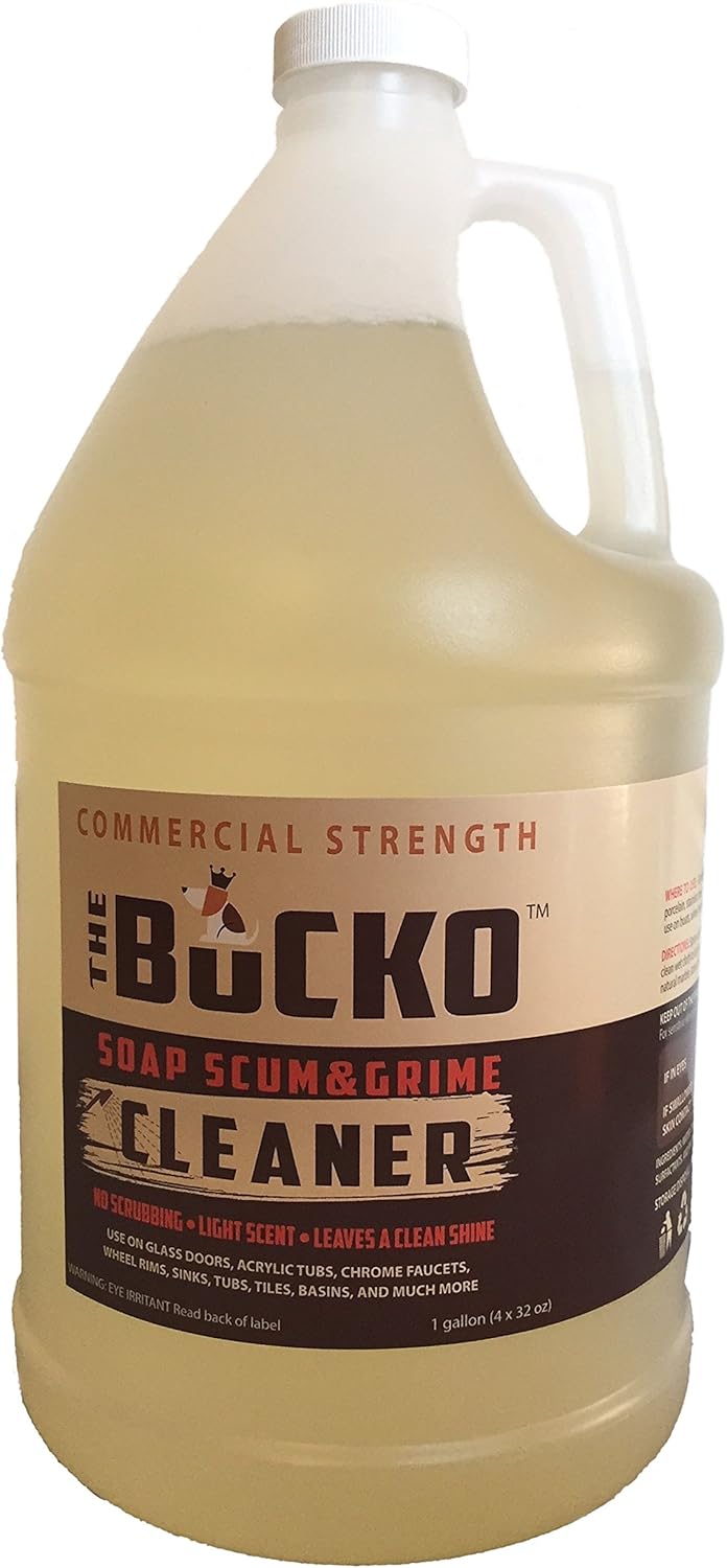 Soap Scum and Grime Cleaner - Powerful 128 oz Gallon Solution