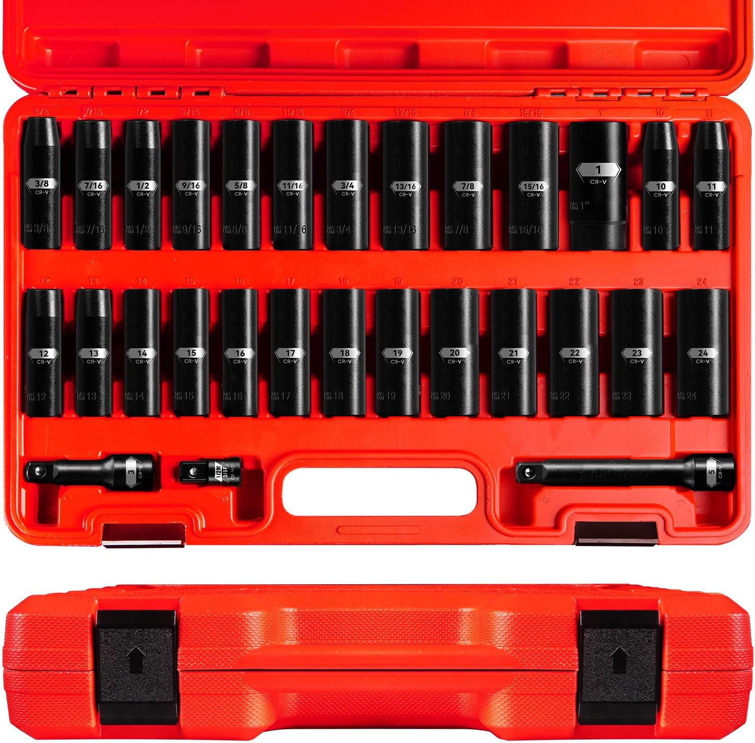 1/2 Inch Drive Deep Impact Socket Set for Every Mechanic's Needs