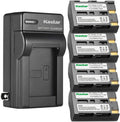 Kastar 4-Pack D-Li50 Battery and AC Wall Charger Replacement