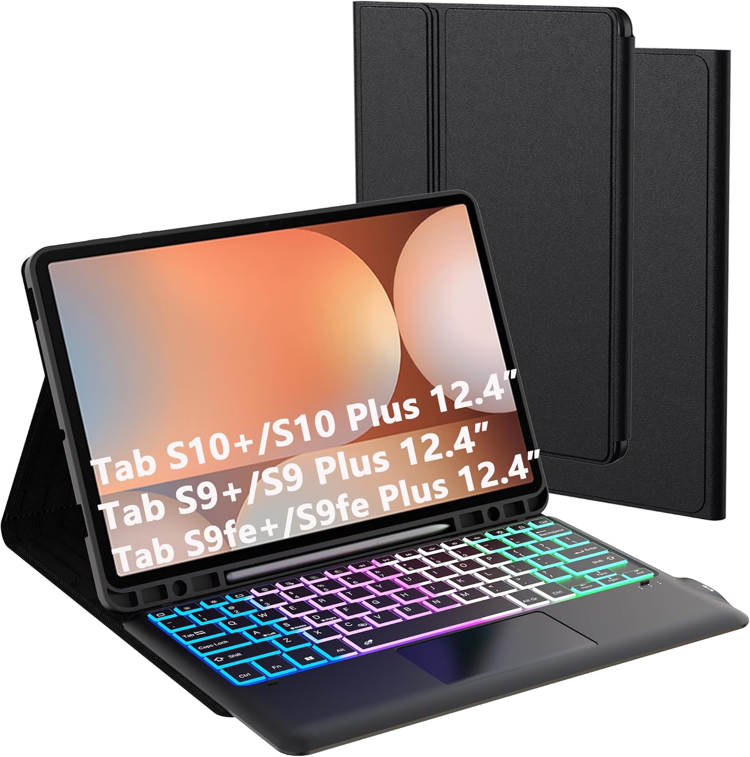 Touchpad Keyboard Case for Samsung Galaxy Tab S9 FE+ 12.4