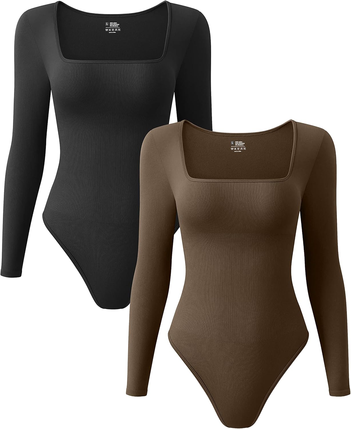 OQQ Women's Sexy Ribbed Bodysuits for Trendy Style and Comfort