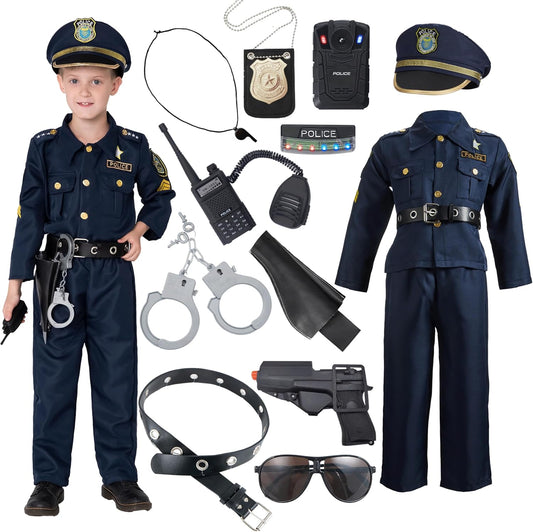 JOYIN Toy Halloween Toddler Police Costume for Boys
