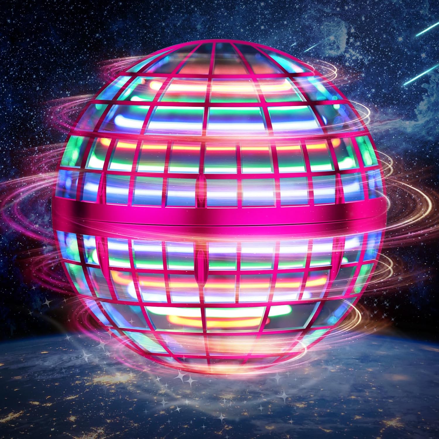 LEMATRIXX Flying Orb Ball Toy - Fun Indoor Outdoor Drone