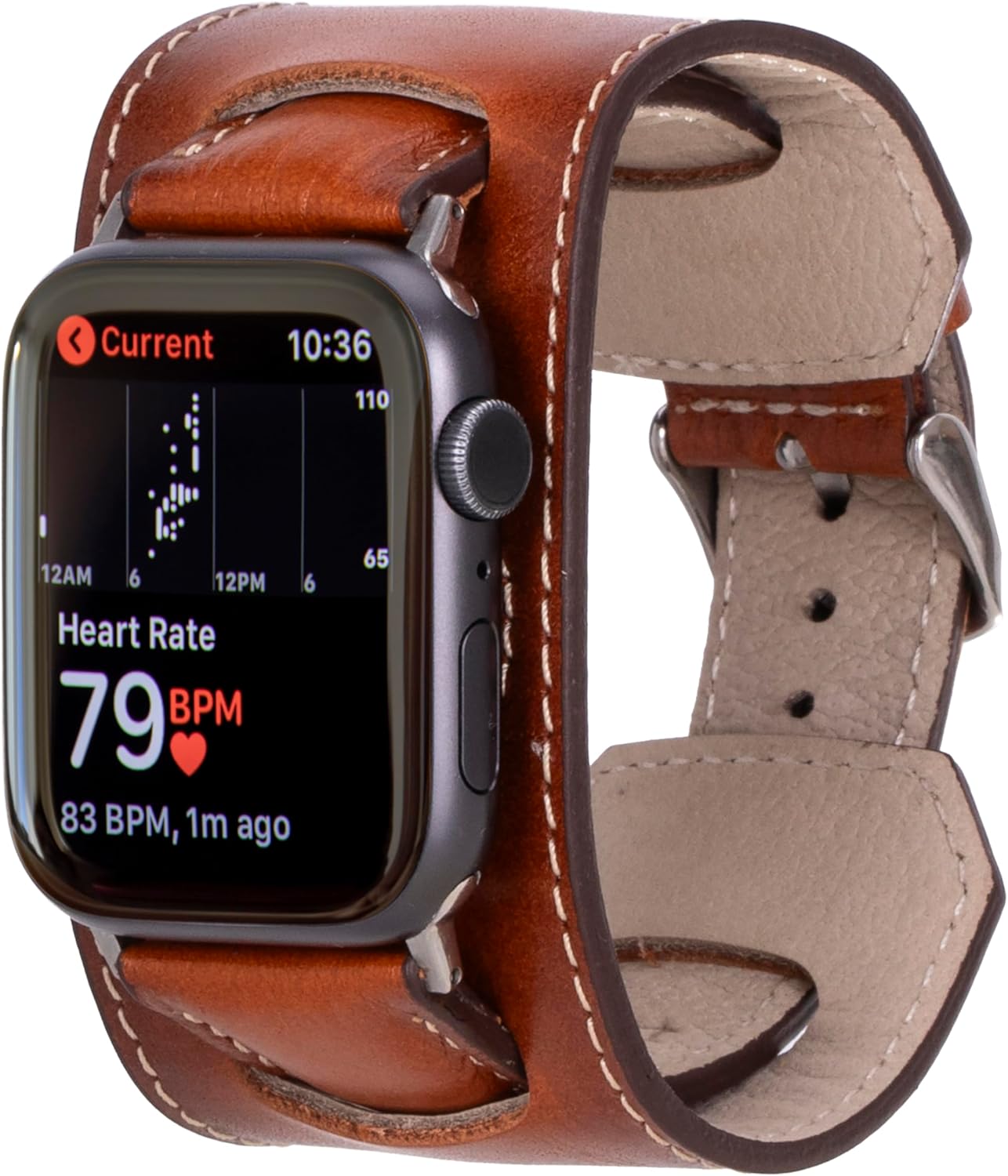 HARDISTON Cuff Watch Band for Apple 38mm - Handmade Leather