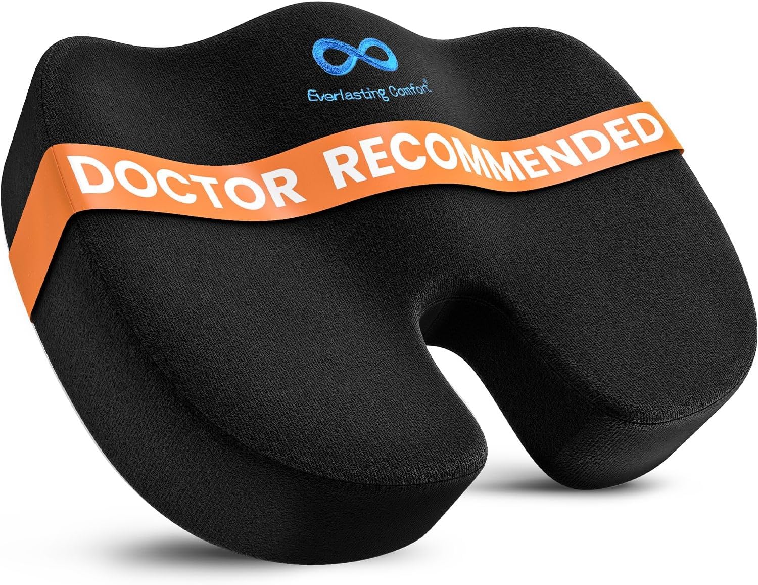 Doctor Recommended Memory Foam Seat Cushion - Tailbone Pain Relief