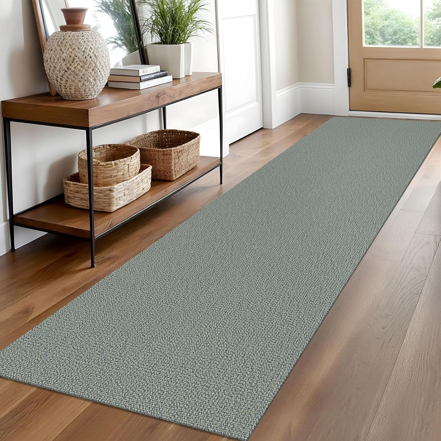 Non Slip Washable Runner Rug 2x10 Ft for Hallways and Kitchens