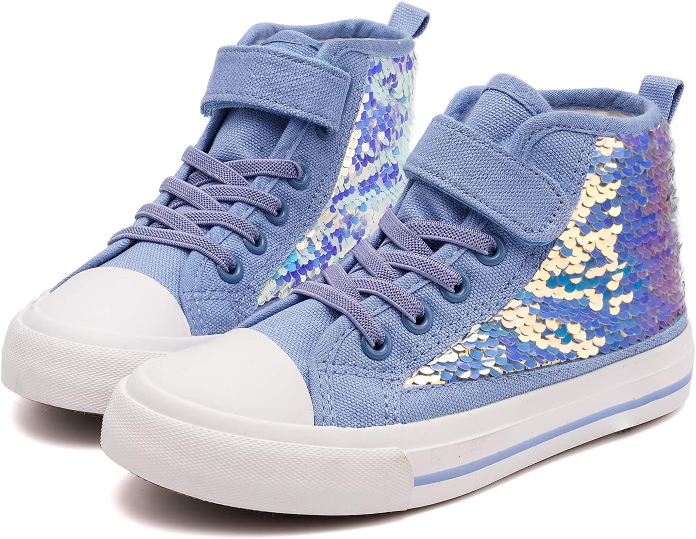 Toandon Kids Adorable Fashion High Top Casual Canvas Sneakers
