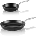 Onyx Collection Nonstick Frying Pan Skillet Set - Even Heat, PFOA-Free