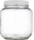 64 oz Mason Jars Wide Mouth - 1/2 Gallon Glass Jar Set (4 Pack)