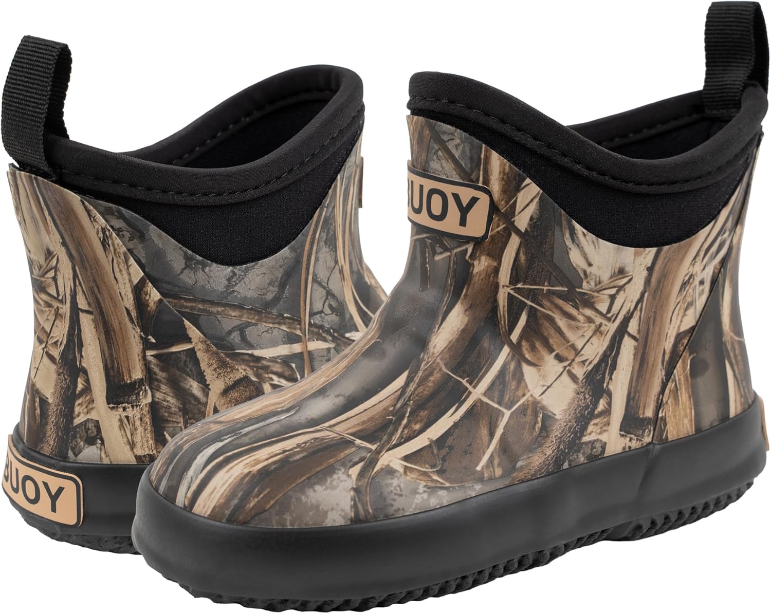 Durable Toddler Rain Boots for Girls and Boys in Camo Style