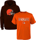 NFL Youth Polyester Performance Hoodie & T-Shirt 2 Pack Set - Kids