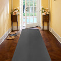 3 ft x 6 ft Hallway Runner Rug - Leather-Look Waterproof Kitchen Mat