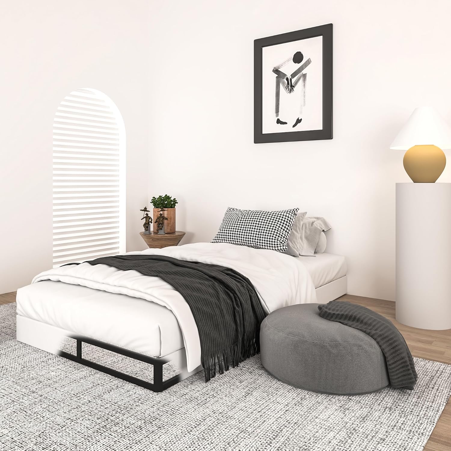 Qingzhou 5 Inch High Twin Box Spring - Durable Metal Foundation
