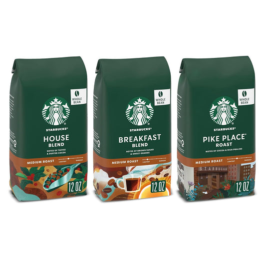 Starbucks Variety Pack Whole Bean Coffee - Rich Medium Roast