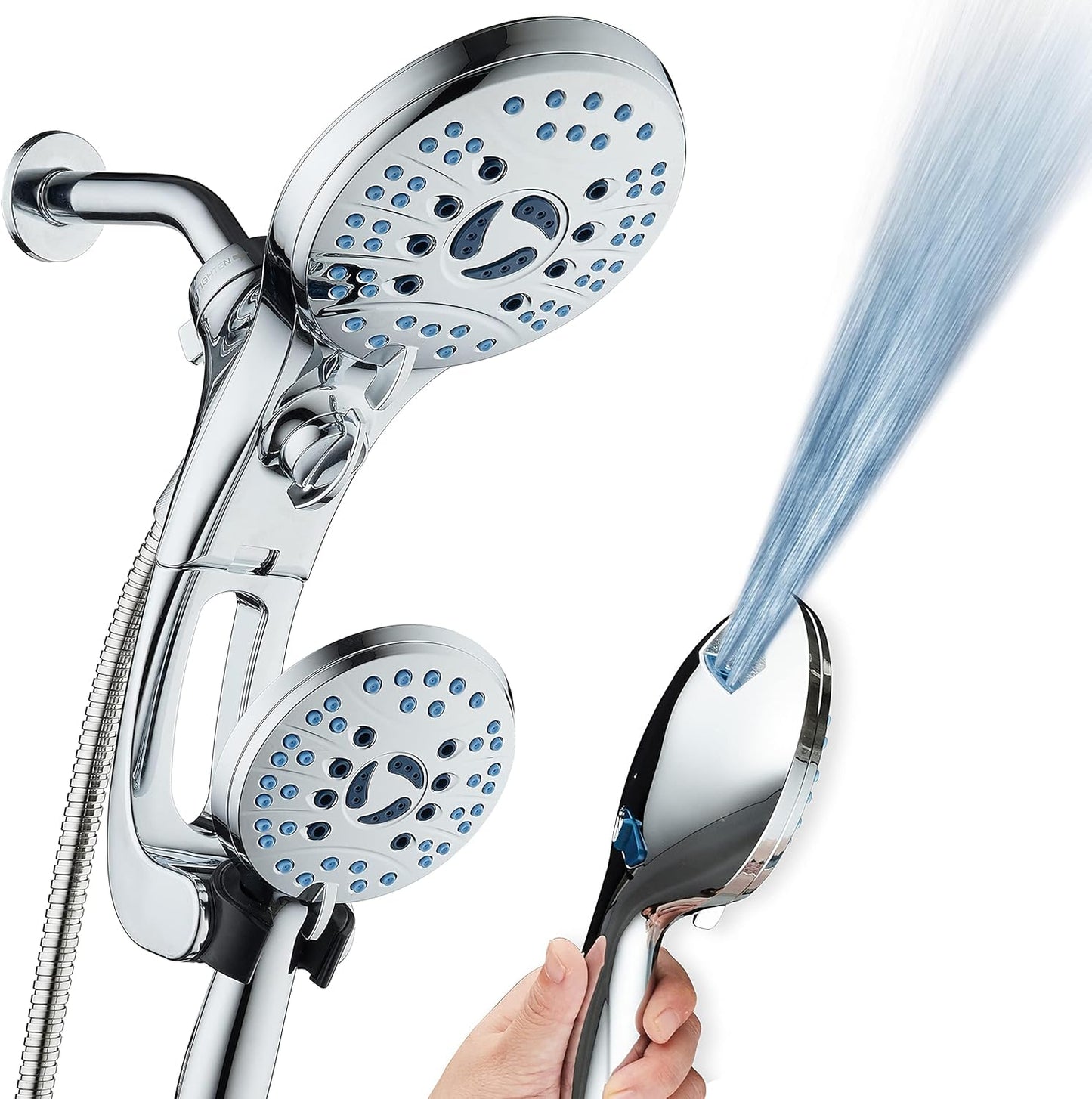 High Pressure Handheld Rain Shower Head Combo for Ultimate Clean