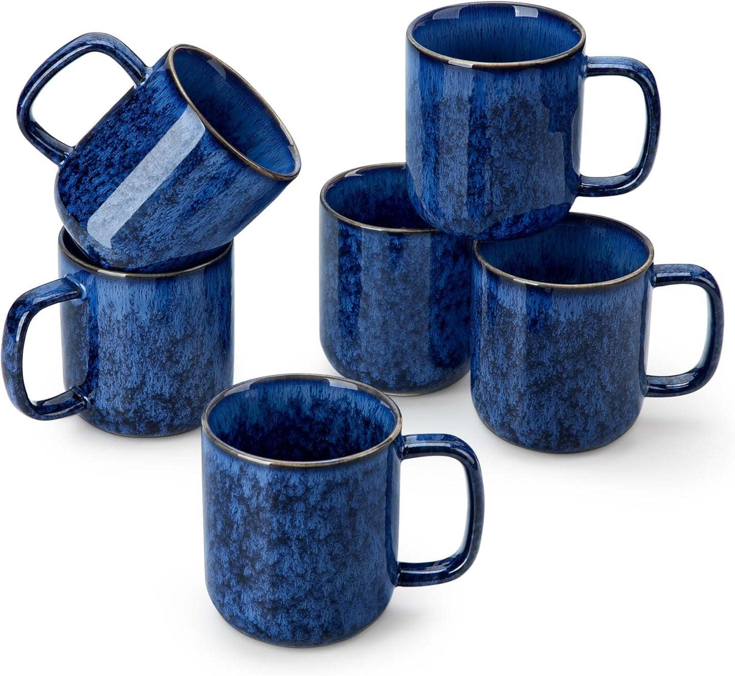 vancasso STARRY Coffee Mugs Set - 12 oz Ceramic Cups for All