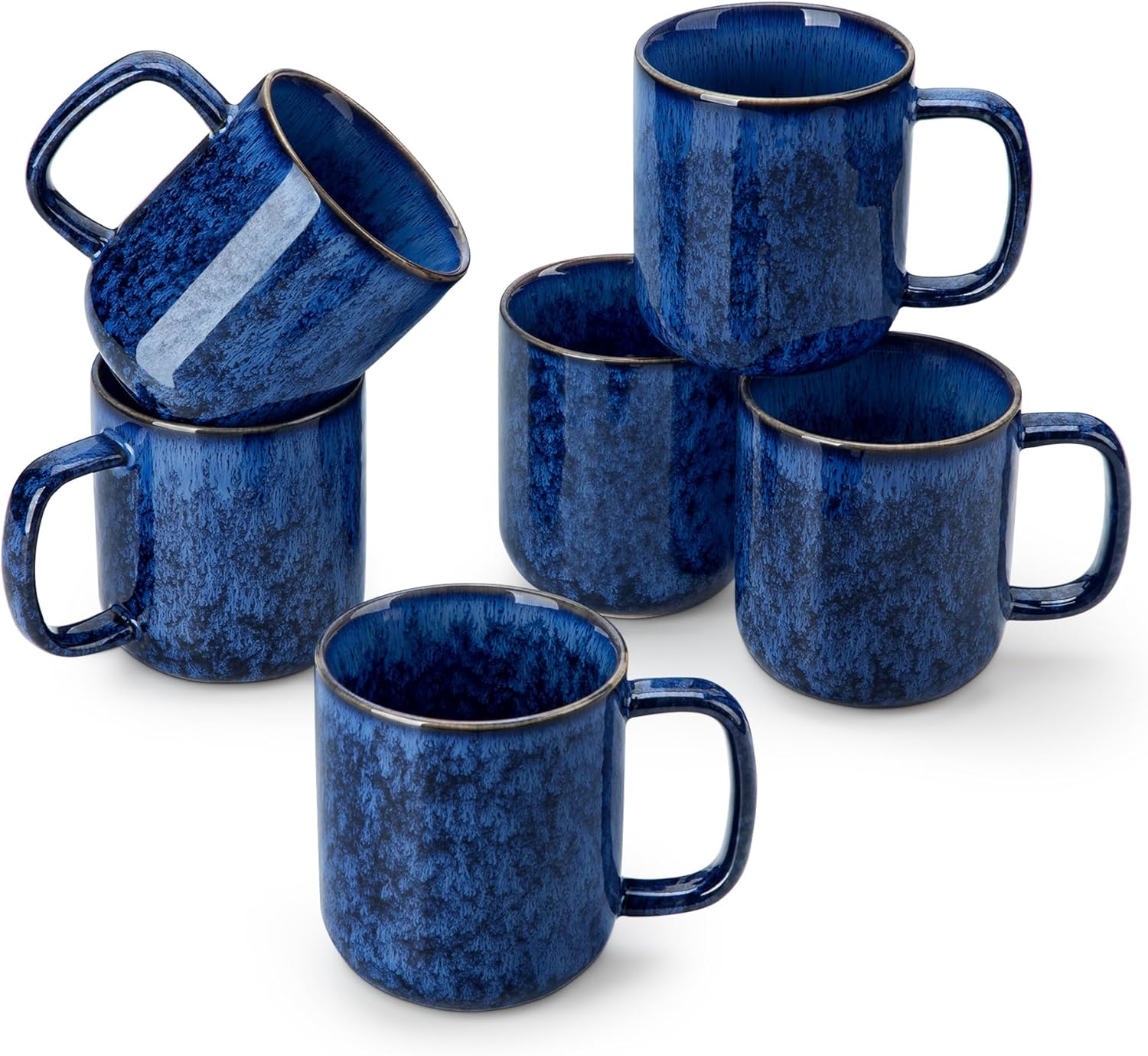 vancasso STARRY Coffee Mugs Set - 12 oz Ceramic Cups for All