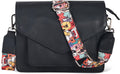 Leather Flapover Crossbody Handbag Purse for Women (Style JW7C)