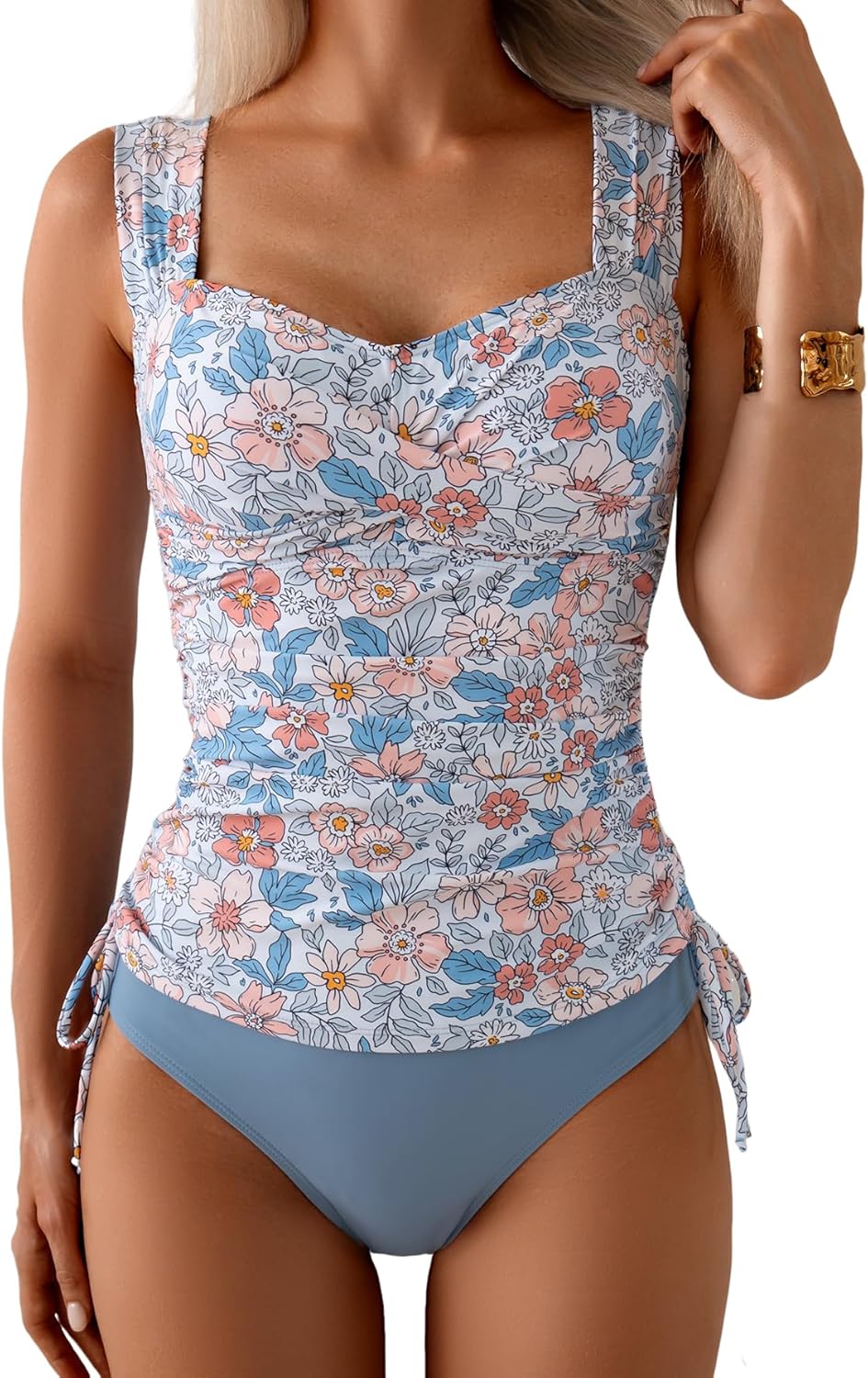 B2prity Tankini Swimsuits for Women with Tummy Control Design