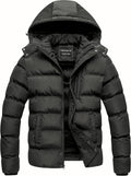 CREATMO US Men's Puffer Jacket Waterproof Winter Parka - Warm Thicken