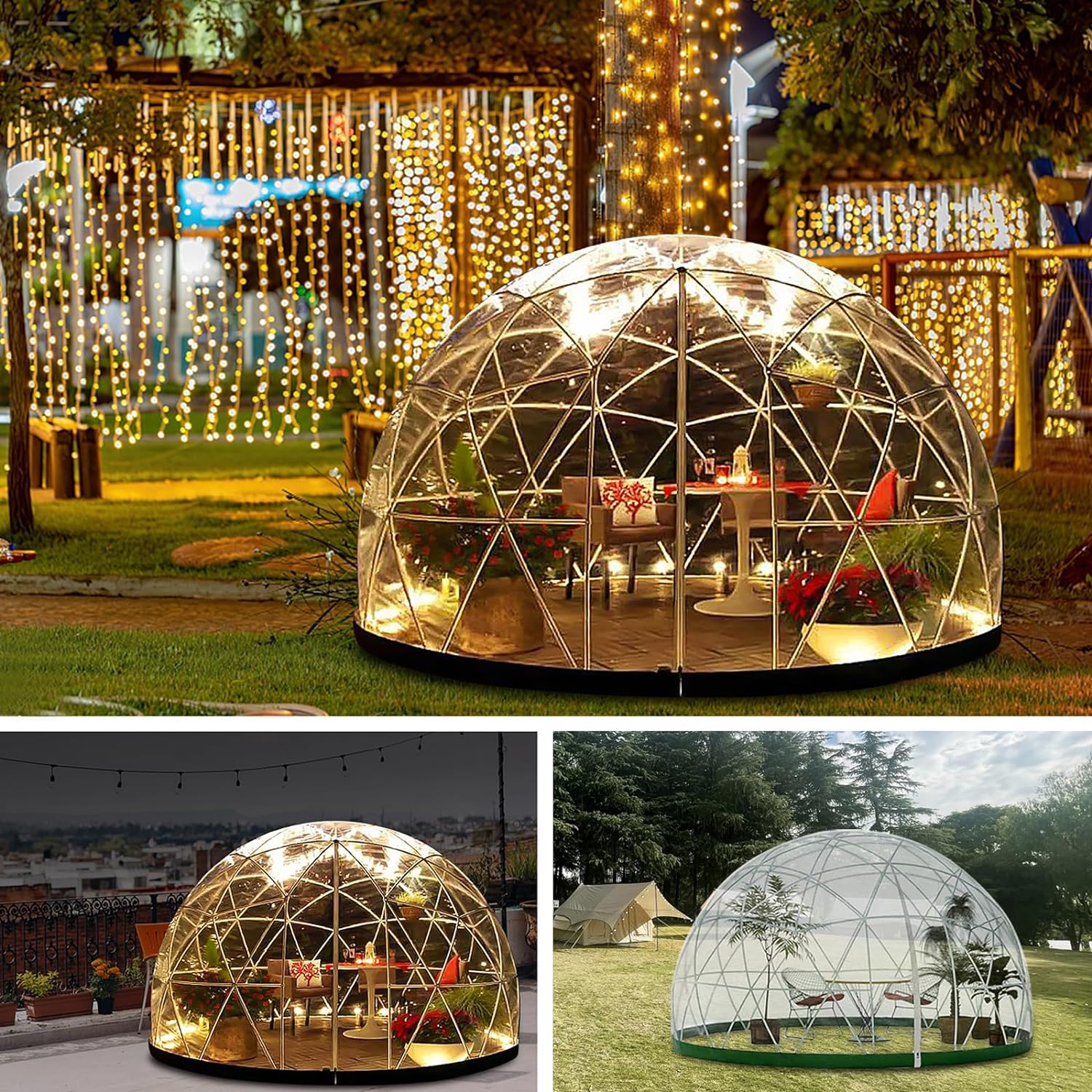 Geodesic Garden Dome: Weatherproof, HDPE Shade, Upgrade