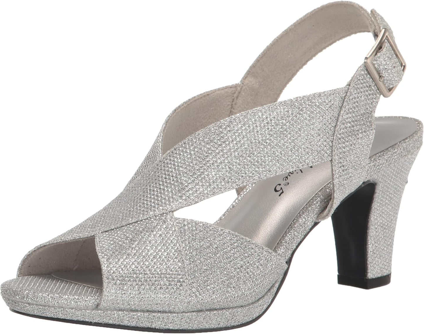 Easy Street womens Christy: Stylish Peep Toe Dress Heels