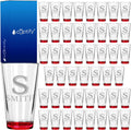 Personalized Beer Glasses Set of 48 Engraved Red 16oz Pint Glasses