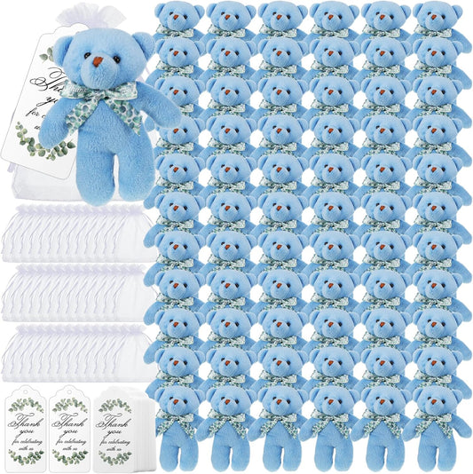 Wettarn 50 Sets Tiny Plush Bear Bulk for Party Favors and Gifts
