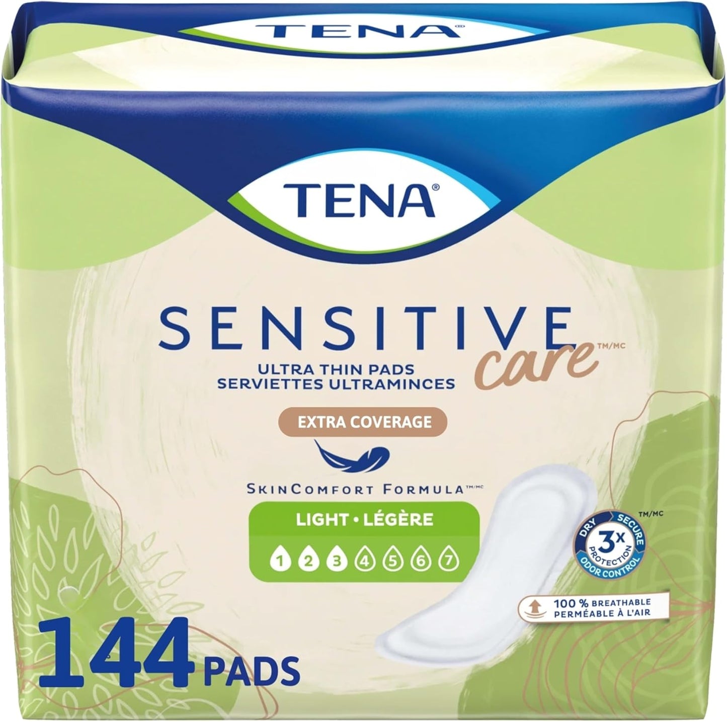 TENA Sensitive Care Ultra Thin Incontinence Pads for Women