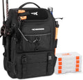 Karryall Fishing Tackle Backpack with Rod Holders 40L - Organized