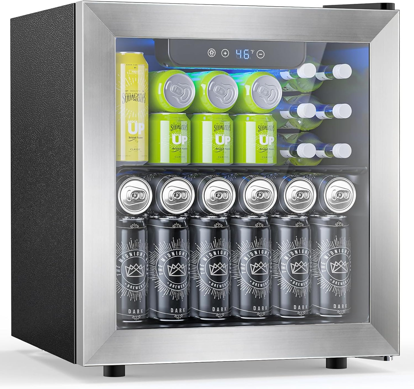 48 Can Beverage Refrigerator with Digital Temperature Display