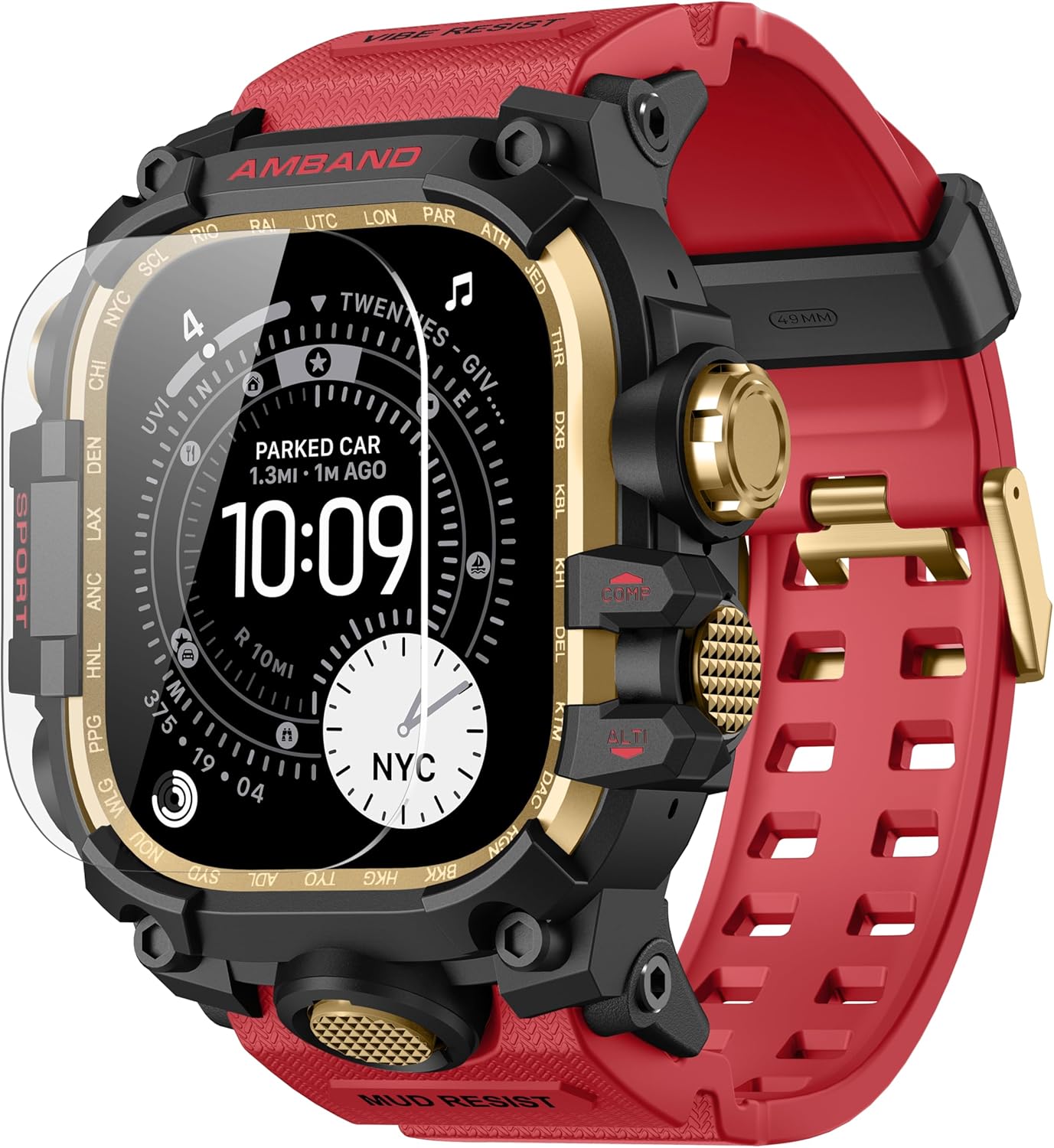 amBand Rugged Case for Apple Watch Ultra 49mm - Tactical Design