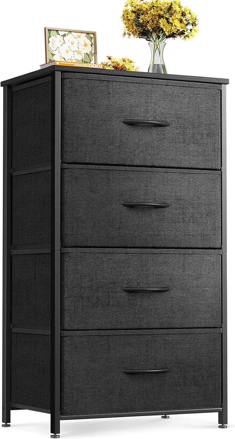 ODK Dresser for Bedroom with 4 Storage Drawers and Stability