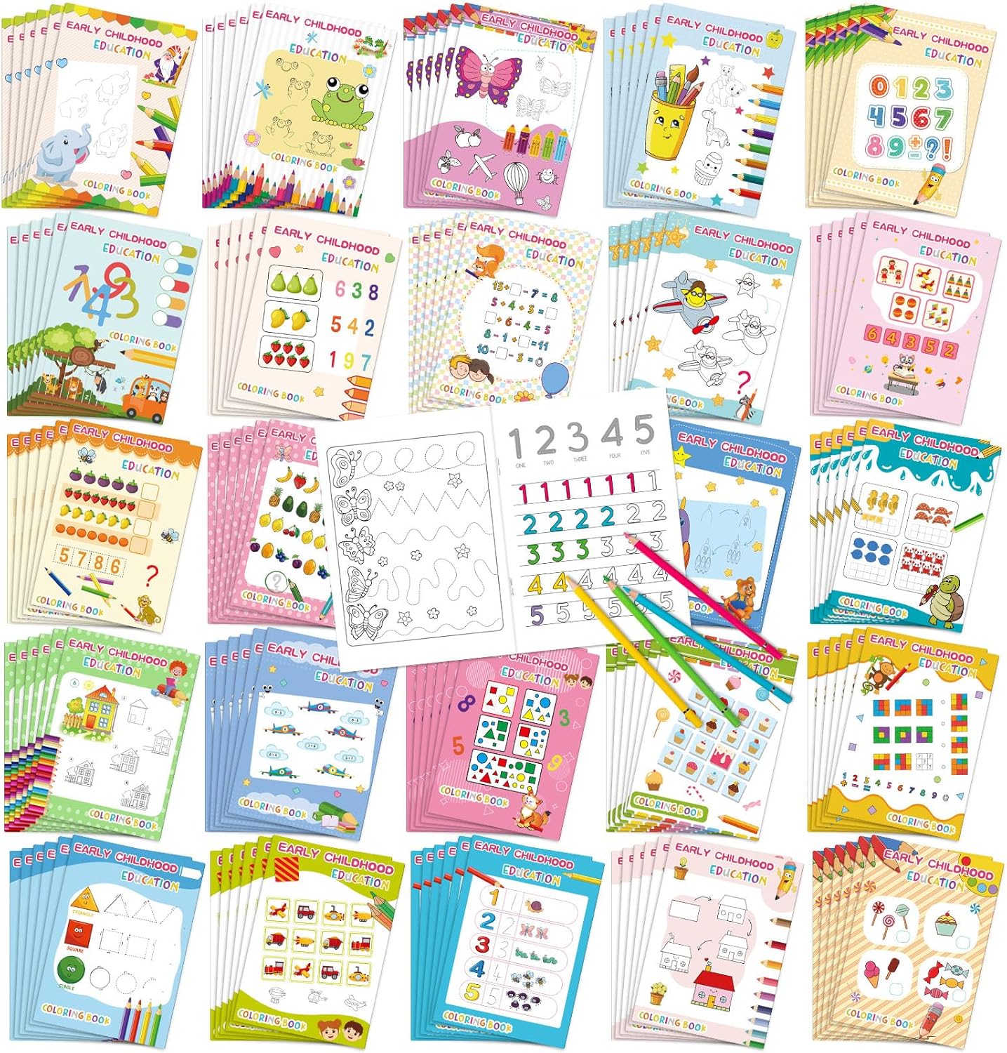 Liliful Spring Coloring Book Bulk for Adults and Kids Fun