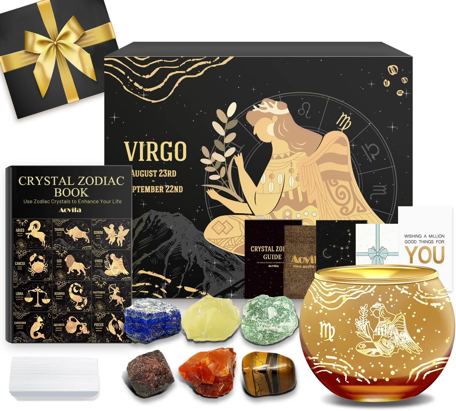 Virgo Birthday Gifts for Women - Unique Candle Holder Set