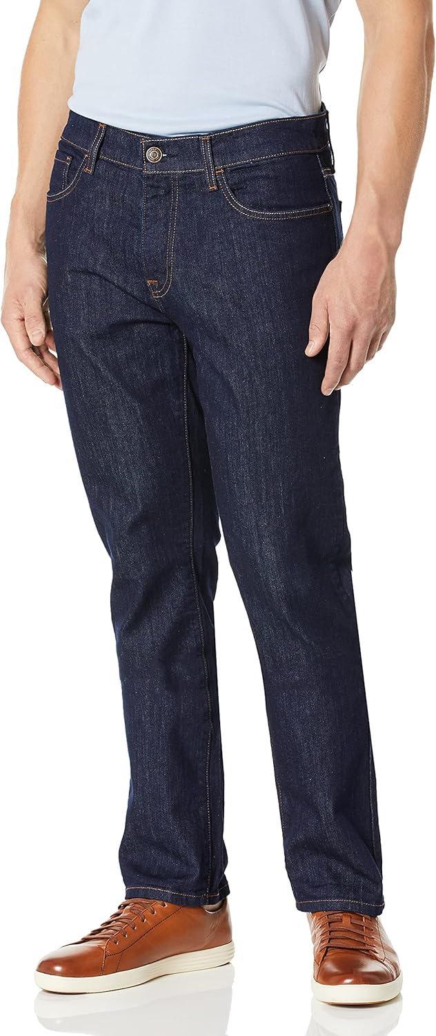 Tommy Hilfiger Men's Straight Fit Stretch Jeans for Comfort
