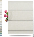 BERISSA Roman Shades Light Filtering Linen Beige - 77in x 66in