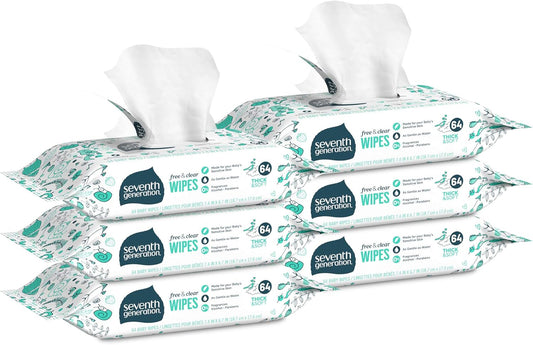 Seventh Generation Baby Wipes 384 ct, Tape Seal Refill
