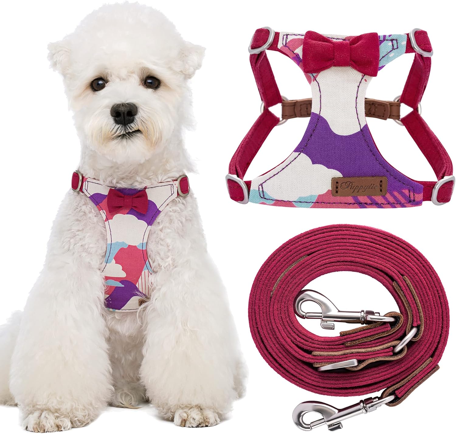 Puppytie No Pull Dog Harness for Medium Dogs with Leash