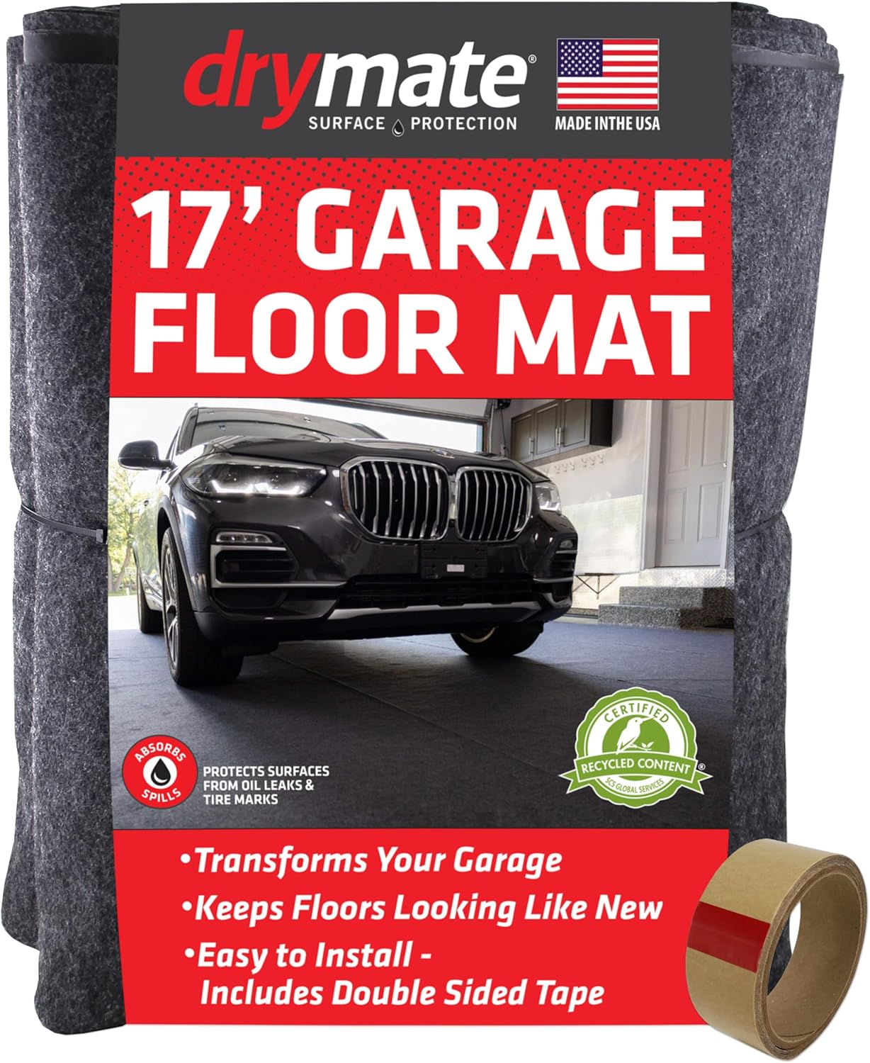 Drymate Garage Floor Mat - Protects Surfaces & Transforms Space