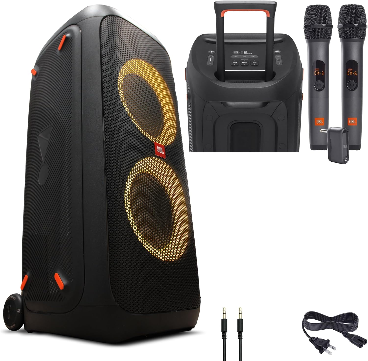 JBL PartyBox 310 Speaker: Wireless Mic System Included