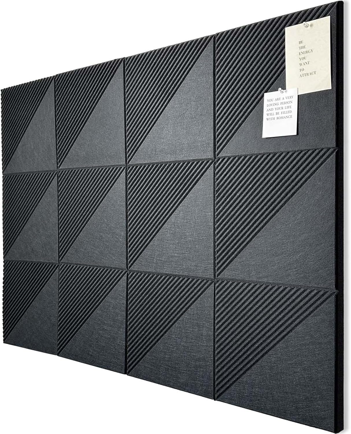 Large Cork Board Alternative with Felt Wall Tiles for Decor
