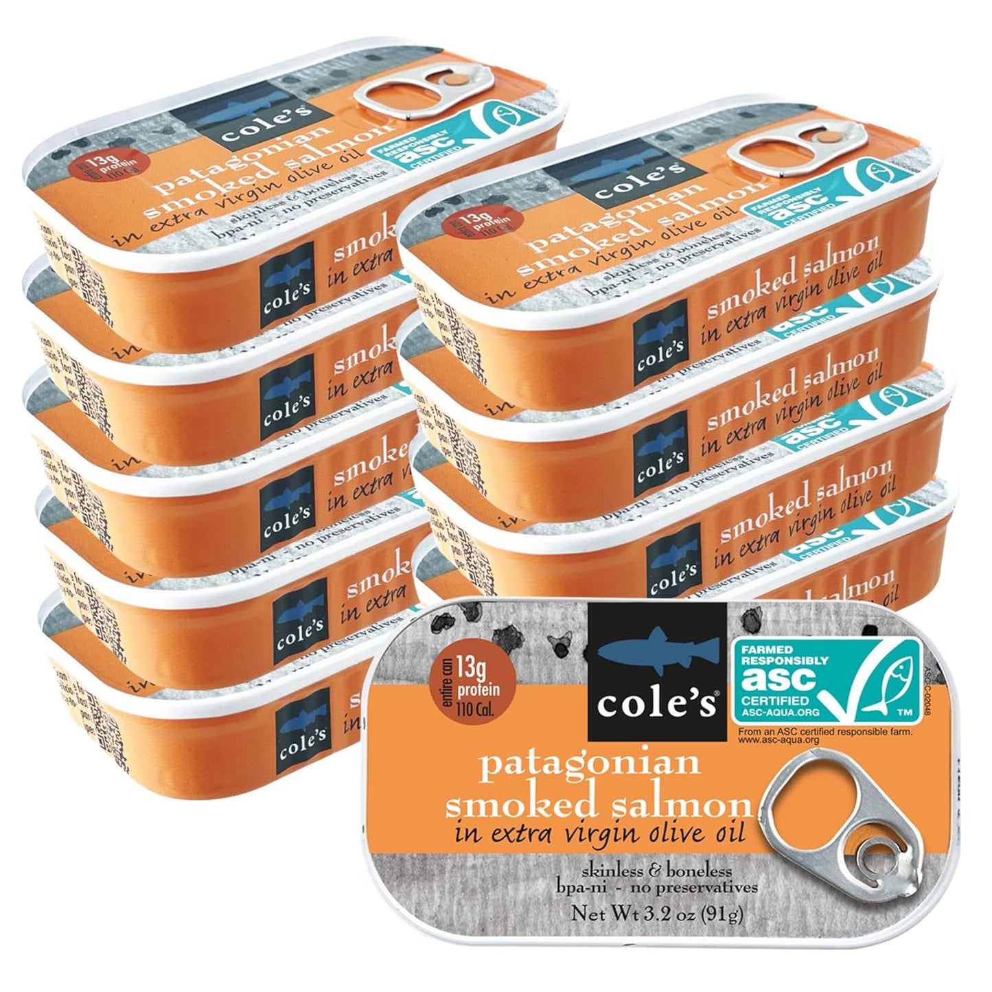 Hand Packed Smoked Salmon in Olive Oil - Preservative Free