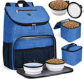 Dog Travel Backpack with Bowls and Food Baskets - Airline Approved