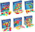 GeoPuzzle Country-Shaped Jigsaw Puzzles Set of 6 - Fun Geography Game