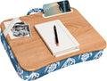LAPGEAR Designer Lap Desk with Phone Holder - Floral Block Print