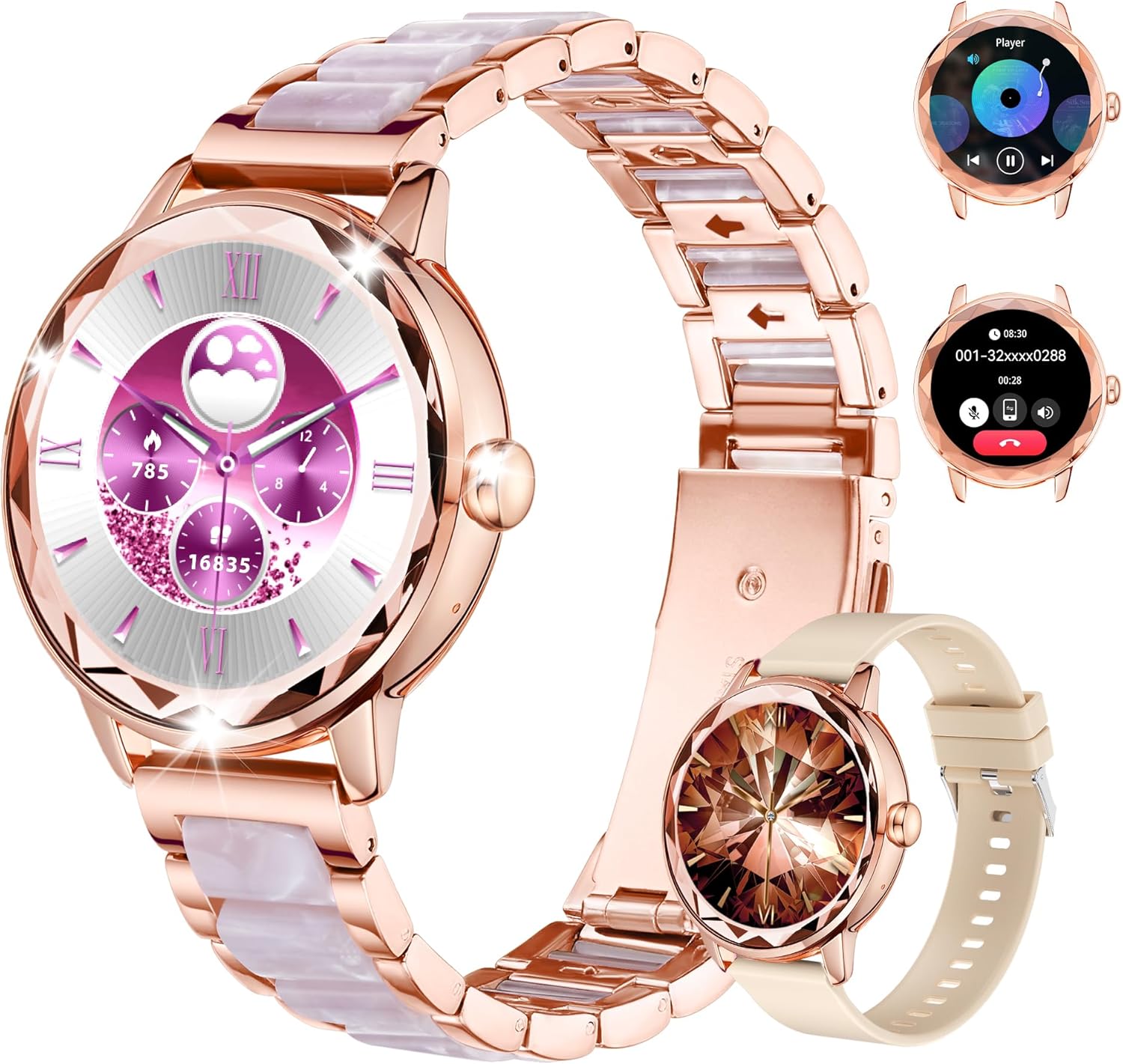Homailida Women's Smartwatch - Answer Calls, Fitness Tracker, 100+ Sports Modes