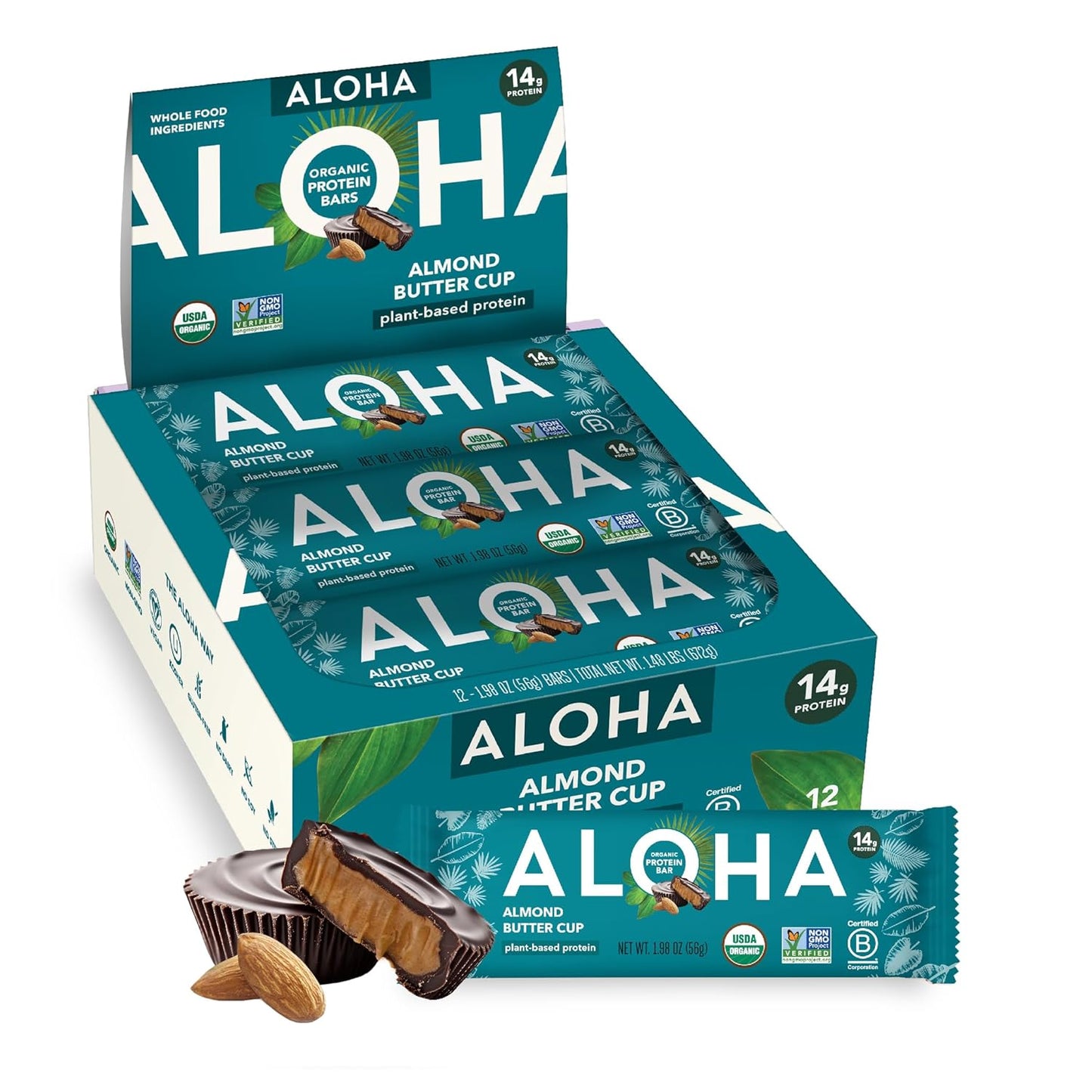 ALOHA Organic Plant Based Protein Bars - Almond Butter Cup Review