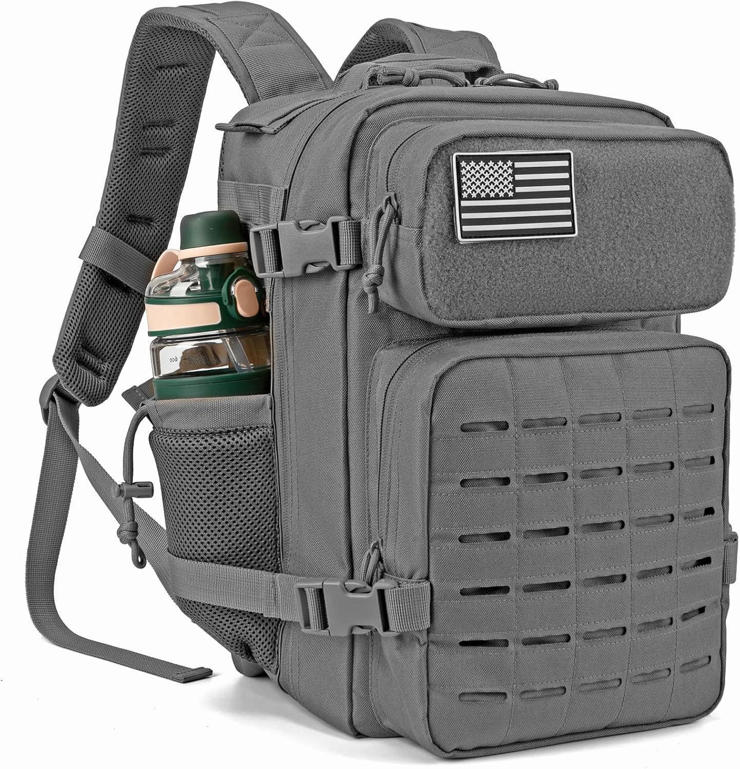QT&QY Military Tactical Backpack 25L for Hiking and Travel